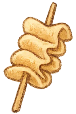 따뜻한 오뎅 꼬치 Crayon Odeng (Fish Cake) Skewer