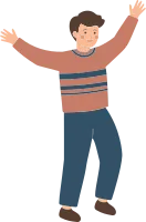 가족 아빠 캐릭터 손그림 일러스트