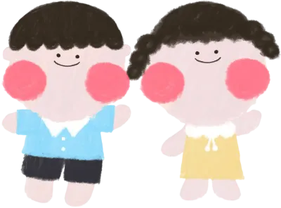 유치원 어린이 활동 캐릭터 일러스트