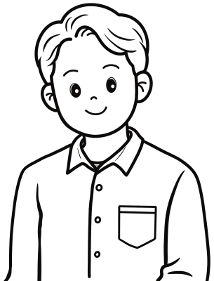 남자 상반신