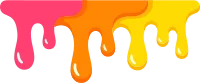 Colorful Candy Drip Border