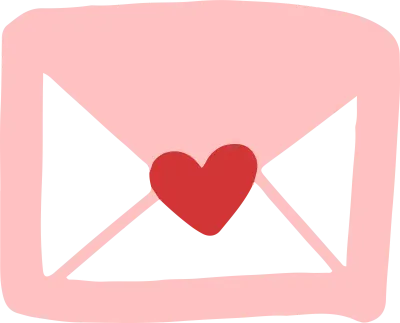핑크 편지 감성 일러스트 Love Letter Romantic Aesthetic