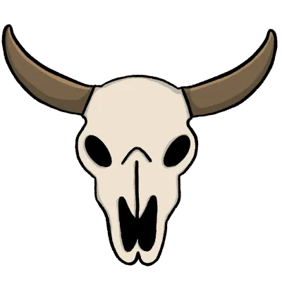 Buffalo skull