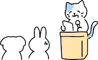 ゆるいイラストの動物たち