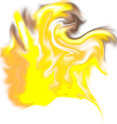 Yellow Flame Abstract Energy Burst Background Design