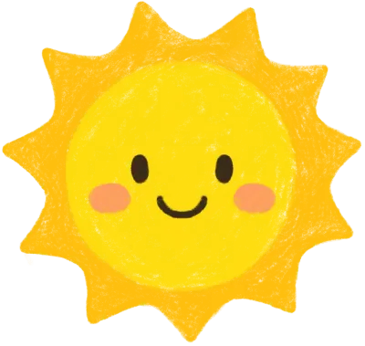 햇님 일러스트