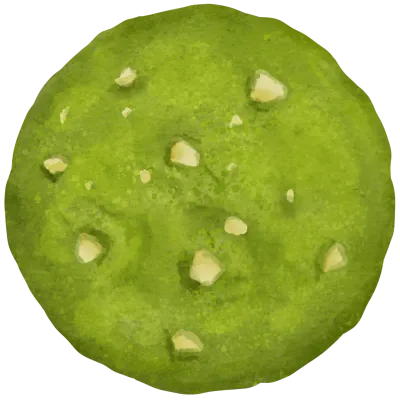 Matcha Cookies Watercolor Sweet Dessert