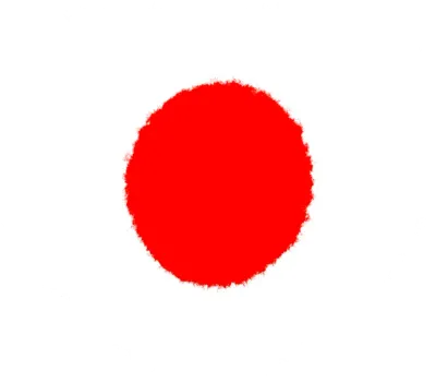 Japan Flag Heart Shape Icon with Red Sun Symbol for Cultural Design