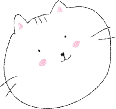 귀여운 고양이 얼굴