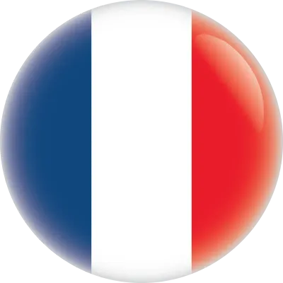 France flag in Circular Format