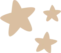 Simple Tan Stars Set 별 모양 세트 일러스트