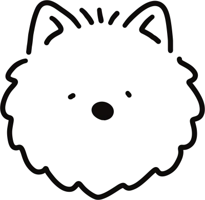 자다 깬 귀여운 강아지
