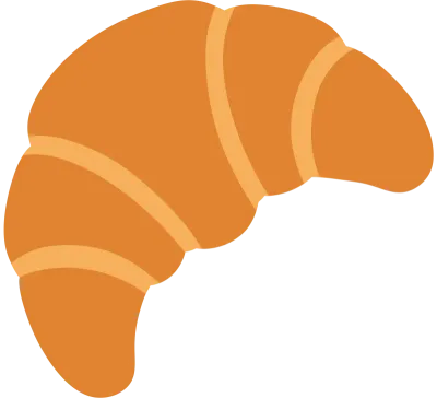 귀여운 크루아상 빵 일러스트 Cute Croissant Bread Illustration