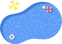 수영장 일러스트
