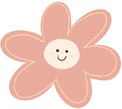 핑크 꽃 캐릭터
