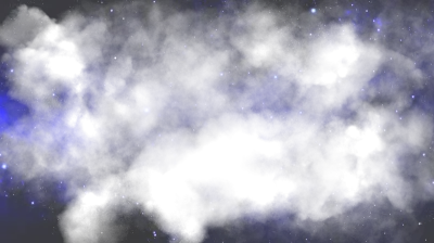 Deep Space Galaxy Frame Background with Bright Star Field and Blue Nebula Clouds
