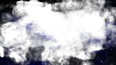 Dark Blue Outer Space Background with Bright Stars and Nebula Cloud Universe Illustration Frame
