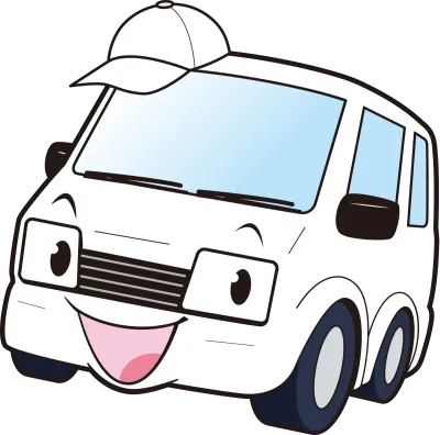 Minivan character illustration