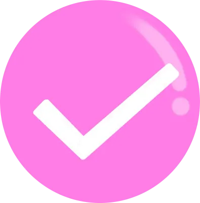 핑크 체크 마크