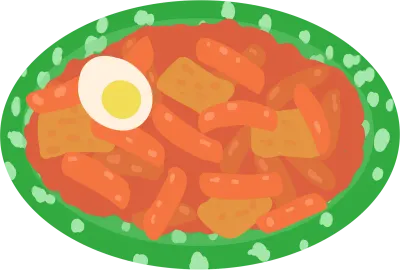 (맛있는 k푸드 일러스트) 떡볶이 일러스트01