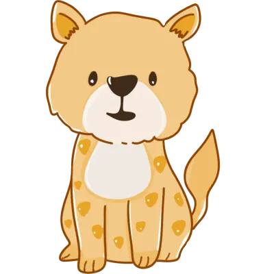 Cute dog illustration