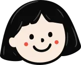 귀여운 어린이 여자 캐릭터 얼굴