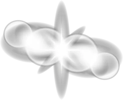 White Glowing Celestial Light Overlay for Magical Sparkle Decoration Design