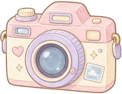 Cute pastel kawaii travel stickers, hand-drawn cozy aesthetic PNG collection