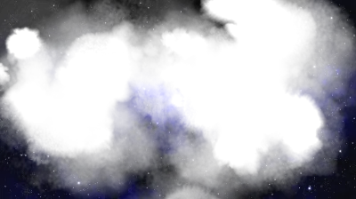 Deep Space Galaxy Frame Background with Bright Star Field and Blue Nebula Clouds
