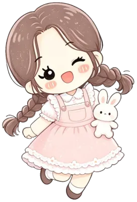 Girl cute element