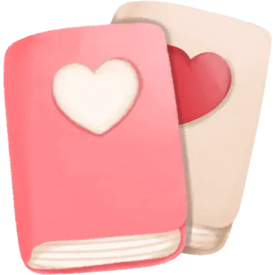 Heart Cover Notebook PNG