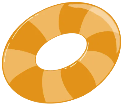 Cute Swim Ring Tube Vector Illustration for Summer Pool Party Design
