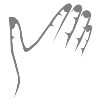 Human Hand Gestures Lines Illustration