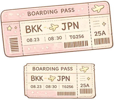 Cute pastel kawaii travel stickers, hand-drawn cozy aesthetic PNG collection