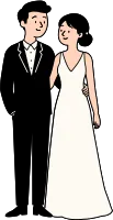 WeddingEyesColor_마주보는신랑신부컬러