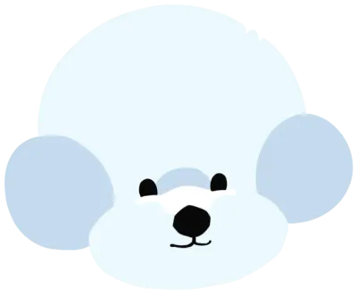 비숑 일러스트