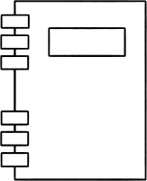 심플한 노트 일러스트
