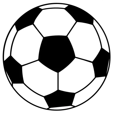 Simple Soccer Ball Illustration