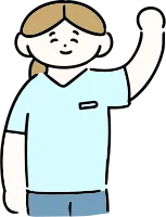 손 들고 있는 간호사