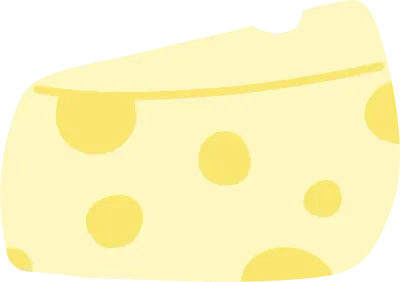 귀여운 스위스 치즈 일러스트 Cute Swiss Cheese Illustration