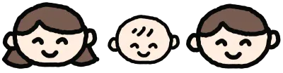 가족 일러스트 드로잉 스티커