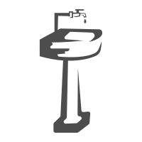 Complete Modern Bathroom Equipment Illustration