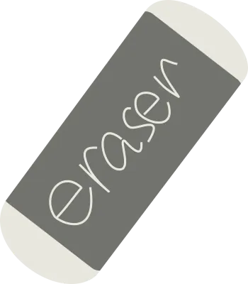 Back to school Eraser School Supply Illustration