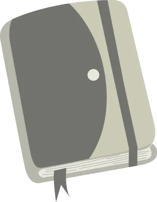 Back to school Elastic Band Notebook Vector Illustration