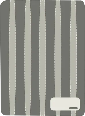 Back to school Striped Notebook Cover Illustration