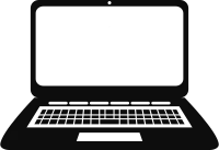Laptop Logo Vector Icon Illustration