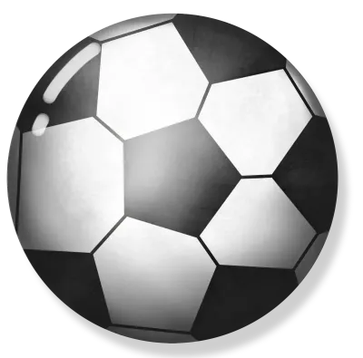 축구공 Soccer Ball Illustration Football Sports Equipment Icon for World Cup and Game Design