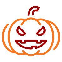 Outline color Illustration of a Halloween Party with Festive Icons