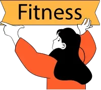 Flat Fitness and Health Illustrations with Diverse Activities
