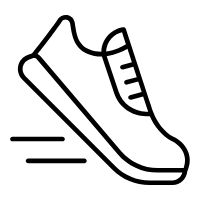 Running Shoes line icon